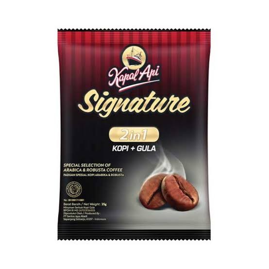 Kapal Api Signature  2 In 1 Kopi Gula 25gr