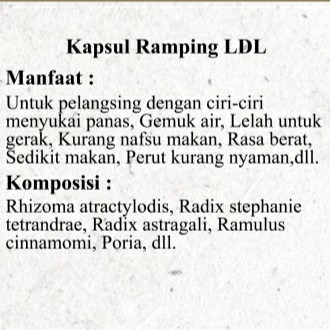 Kapsuk Ramping LDL 2