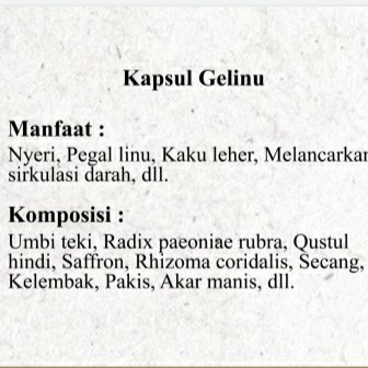 Kapsul Gelinu 2