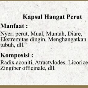 Kapsul Hangat Perut 2