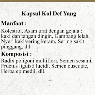 Kapsul Kol Def Yang 2