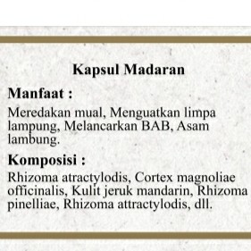 Kapsul Madaran 2