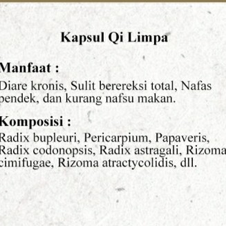 Kapsul Qi Limpa 2