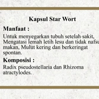 Kapsul Star Wort 2