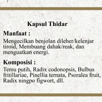 Kapsul Thidar 2