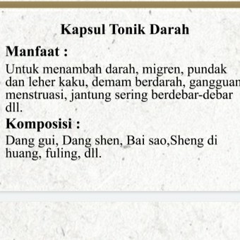 Kapsul Tonik Darah 2