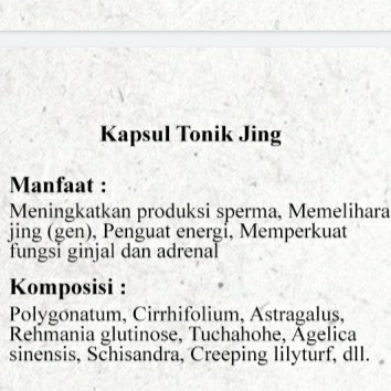 Kapsul Tonik Jing 2