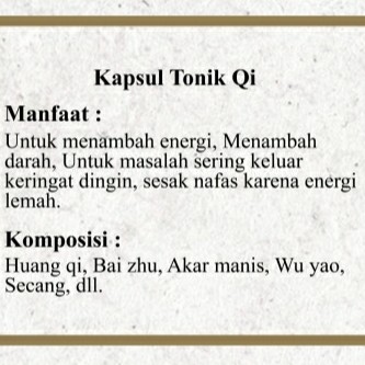 Kapsul Tonik Qi 2