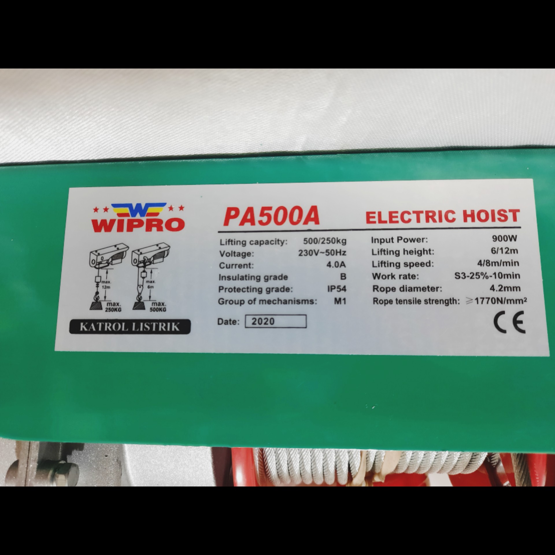 Katrol Listrik Wipro PA500A 5