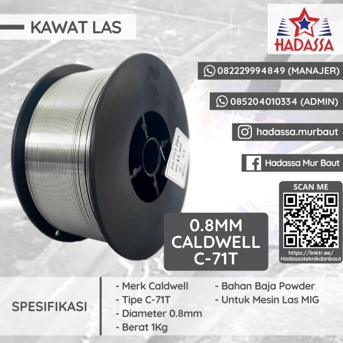 Kawat Las 08mm Caldwell C-71T