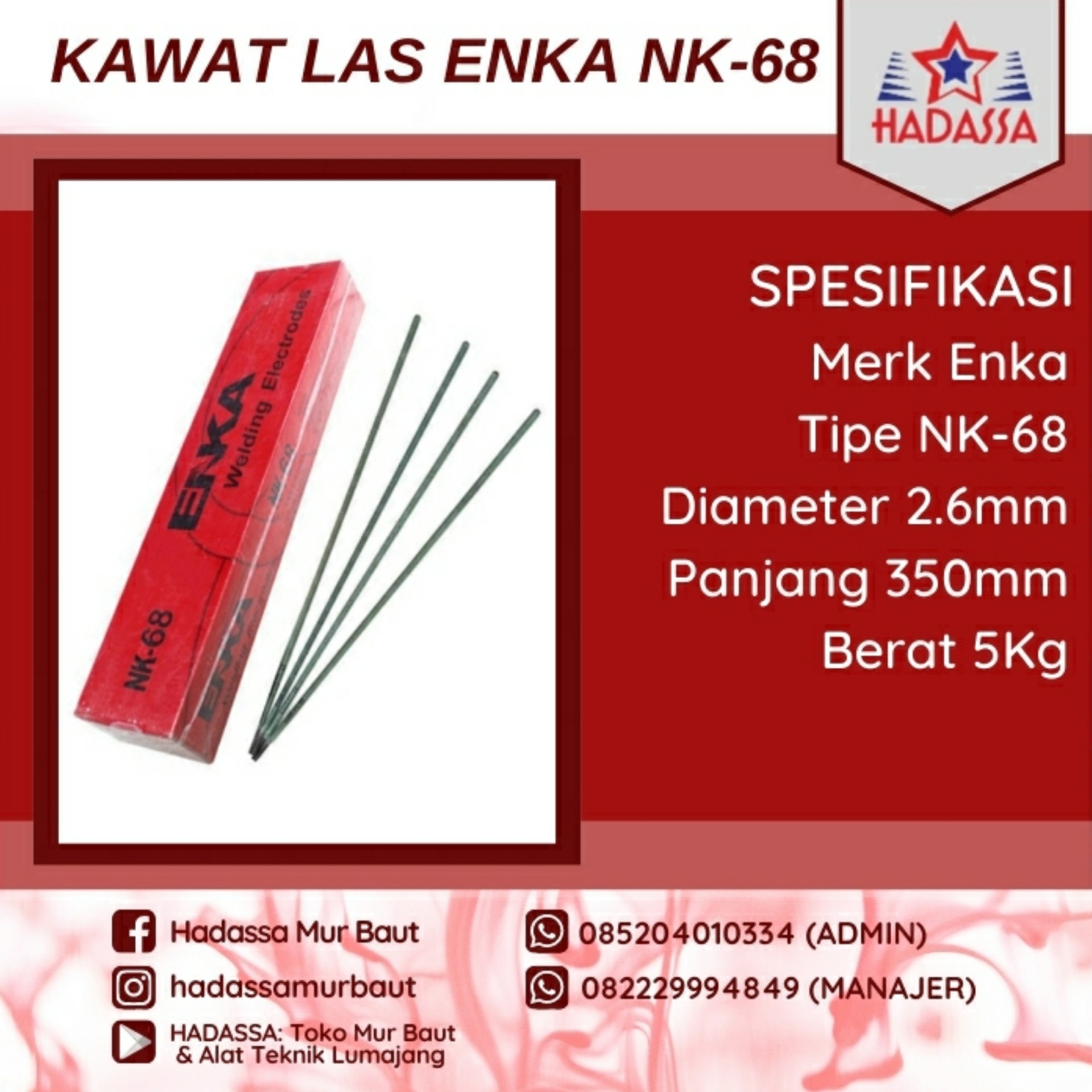 Kawat Las Enka NK-68