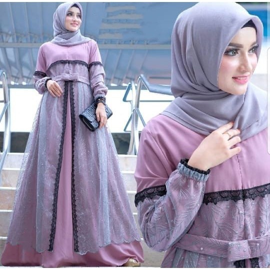 Keala Maxy l Gamis Maxi Stevia Dress Gamis Kondangan 2