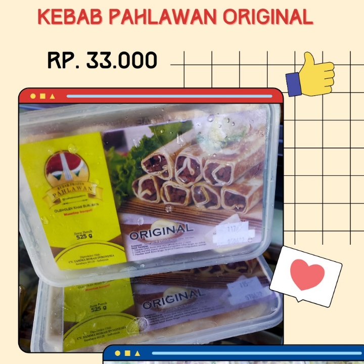 Kebab Pahlawan Original Isi 10