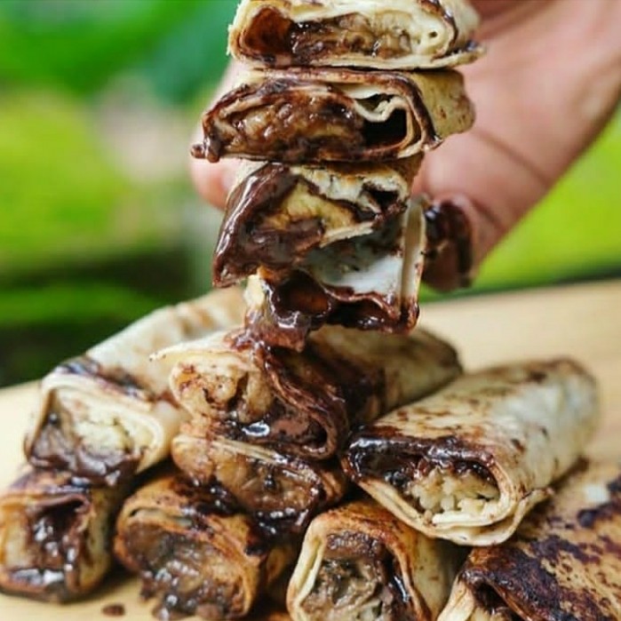 Kebab Pisang Coklat 3 Rasa