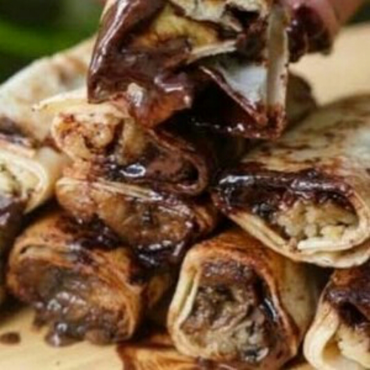 Kebab Pisang Coklat Lumer Kedesi