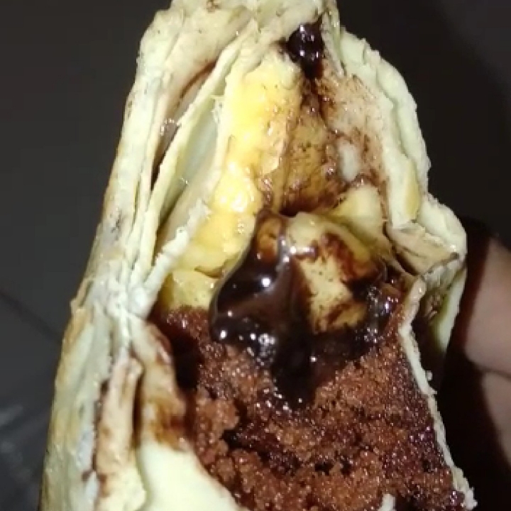 Kebab Pisang Milo Tanpa Topping