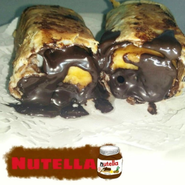 Kebab Pisang Nutella Tanpa Topping