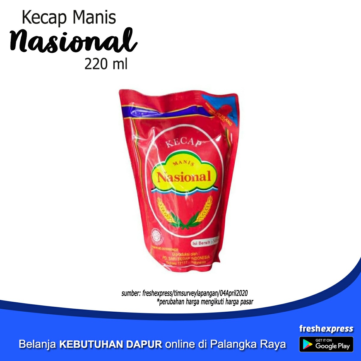 Kecap Manis Nasional 220 Ml