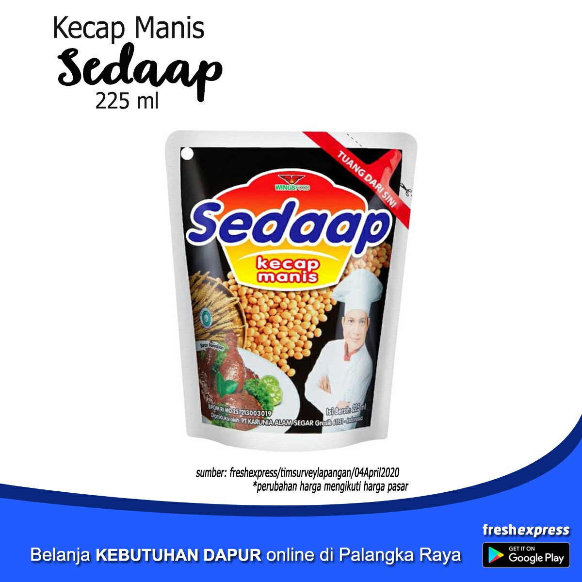 Kecap Manis Sedaap 225 Ml