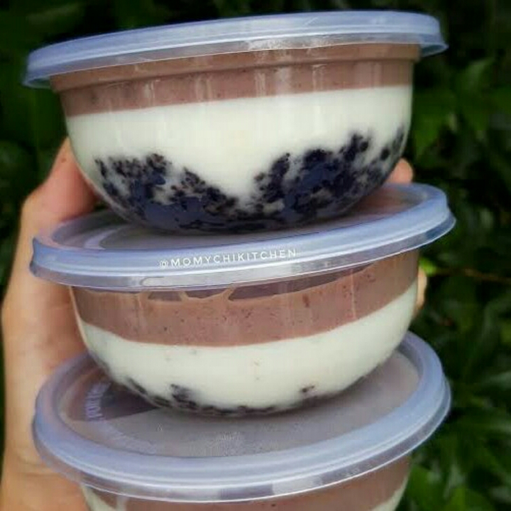 Puding Fla Susu Dan Puding Fla Toping Oreo Keju