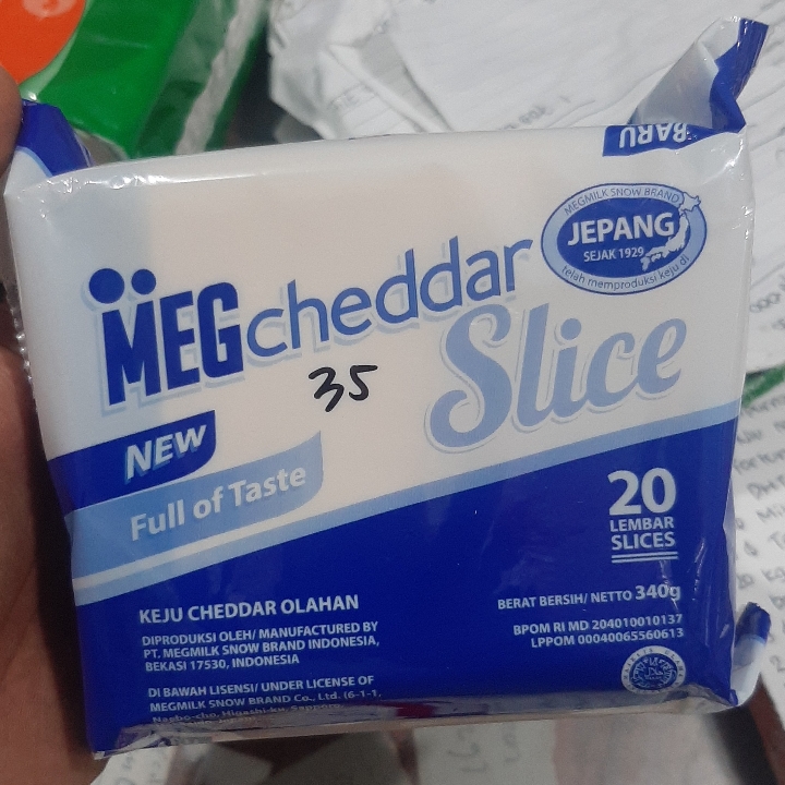 Keju Cheddar Slice 20 Lembar