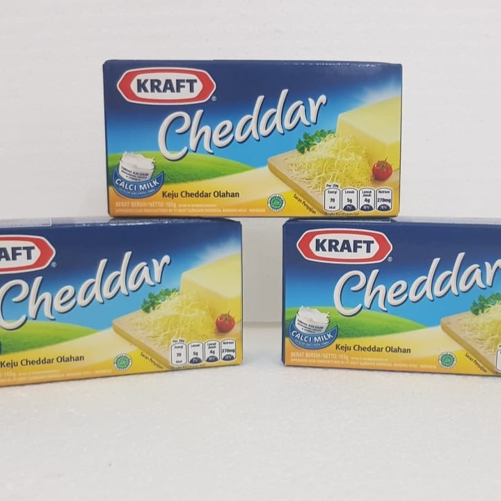 Keju Kraft Cheddar 165g