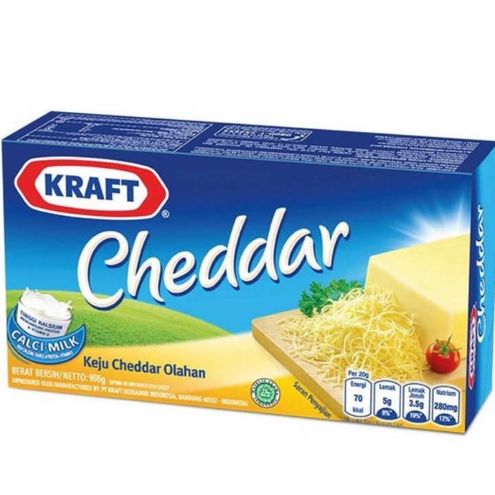 Keju Kraft Cheddar 165gr