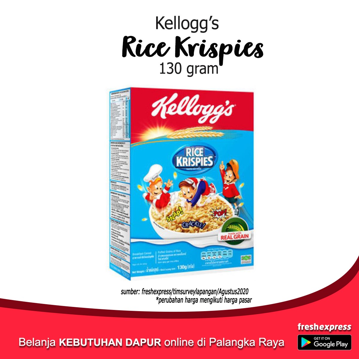 Kellogdrice Krispies 130 Gram