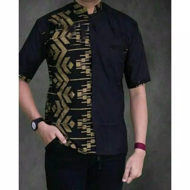 Kem batik lengan pendek 