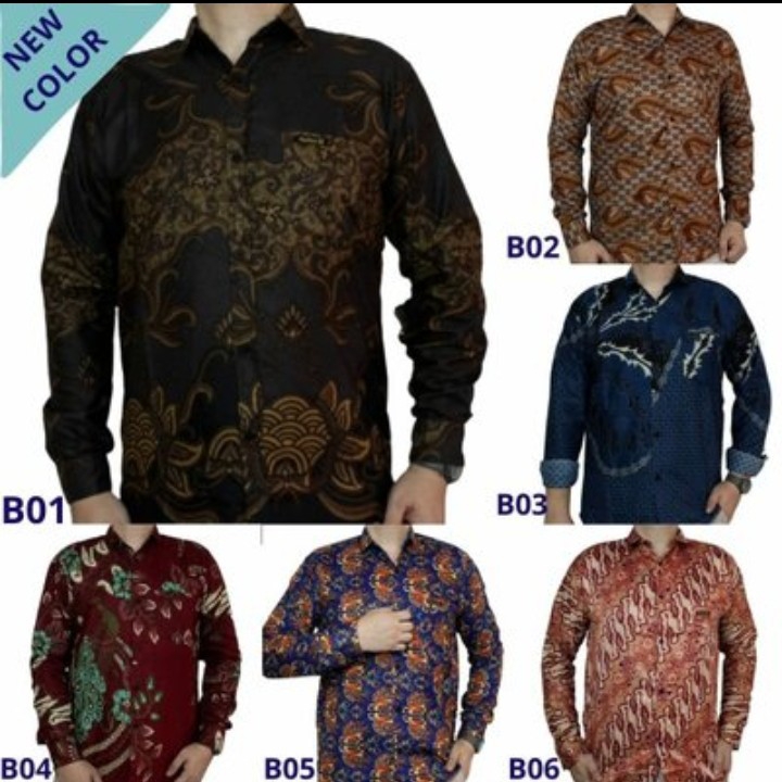 Kemeja Batik Pria Lengan Panjang