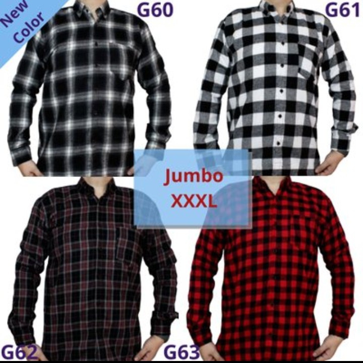 Kemeja Jumbo Flanel Distro