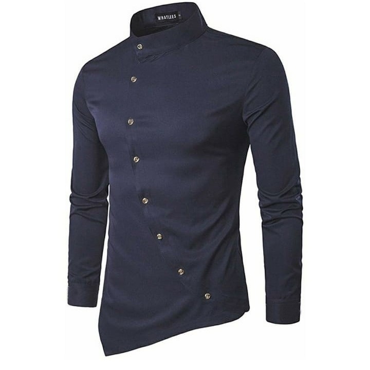 Kemeja Koko Aristoles Navy