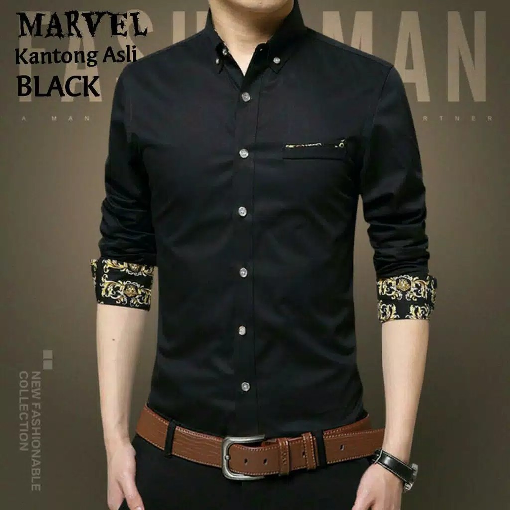 Kemeja Marvel Uk M L  XL - 5 warna 3