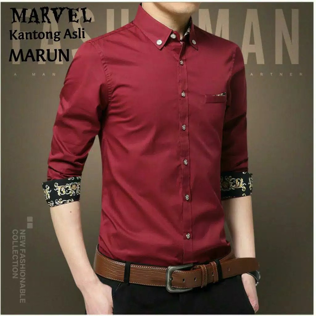 Kemeja Marvel Uk M L  XL - 5 warna 4