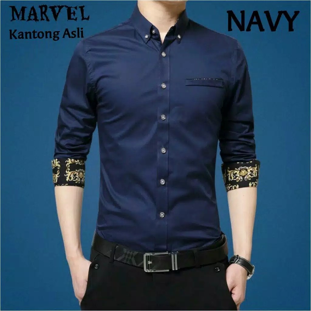 Kemeja Marvel Uk M L  XL - 5 warna 5