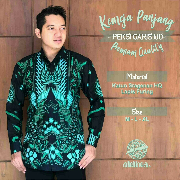 Kemeja Peksi Garis Ijo