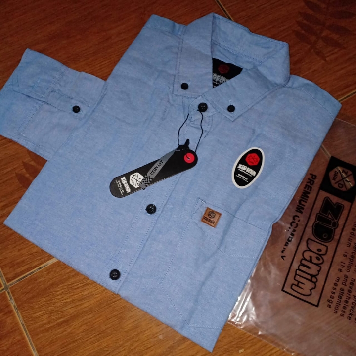 Kemeja Polos ZID Denim 4