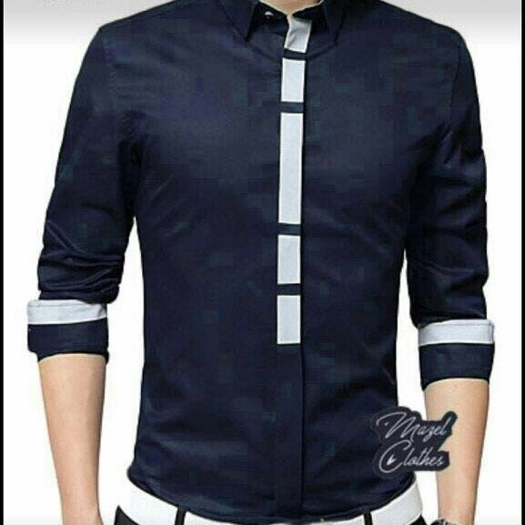 Kemeja Slimfit Navy