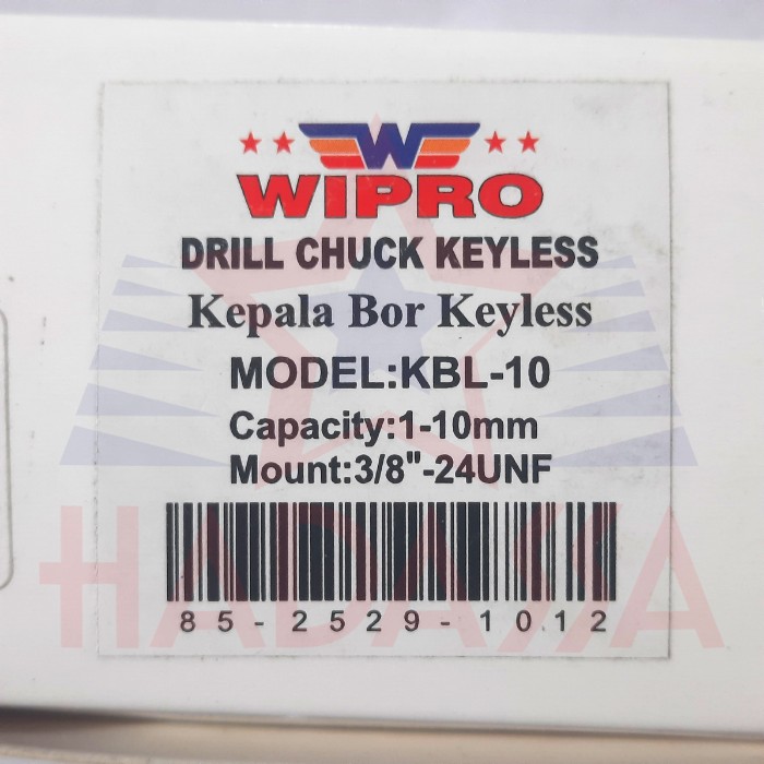 Kepala Bor Keyless KBL -10 Wipro 5