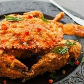 Kepiting  Goreng Telur Asin