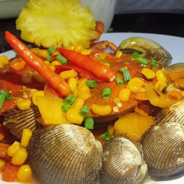 Kepiting Kerang Saos Asam Manis