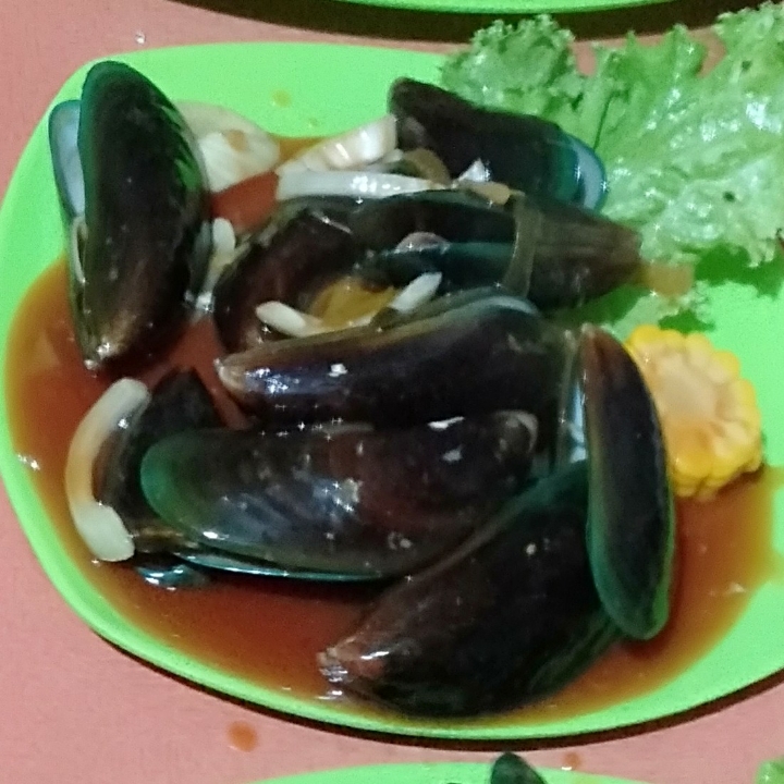 Kerang Hijau Asam Manis