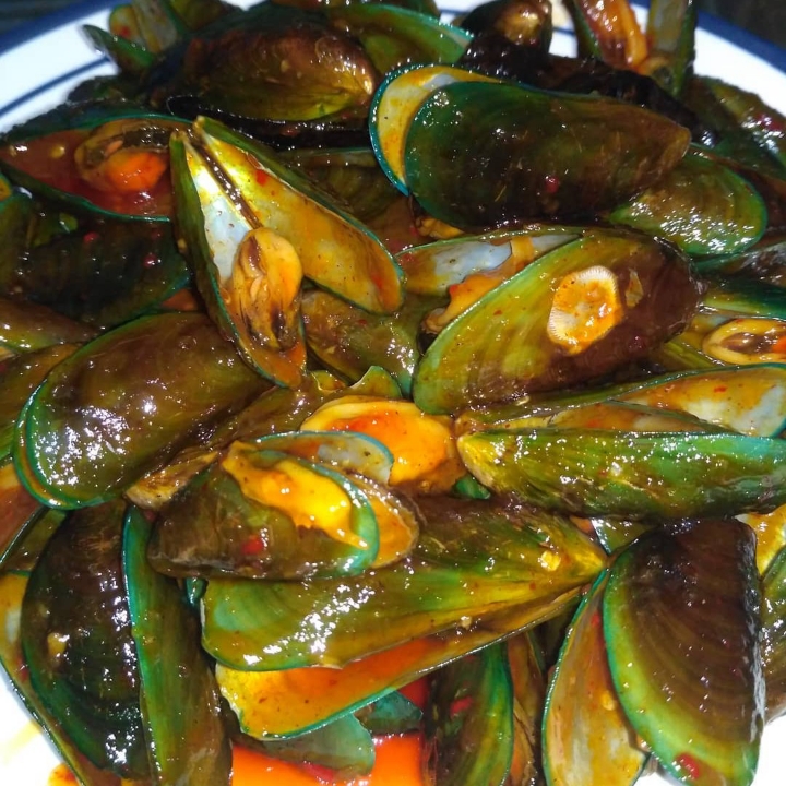 Kerang Hijau Asam Manis