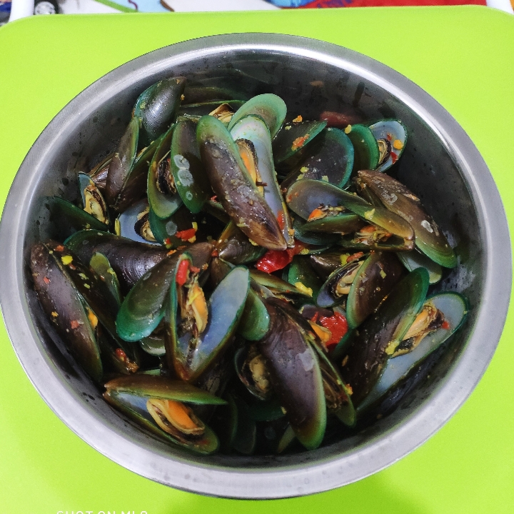 Kerang Hijau Bumbu Geprek