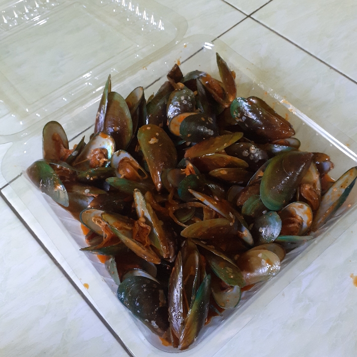 Kerang hijau saos padang