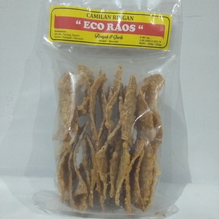 Keripik Tempe Eco Raos 200gram