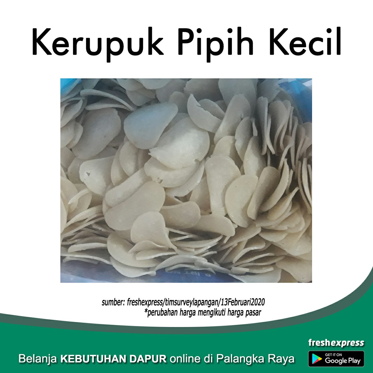 Kerupuk Pipih Kecil 1 Kg