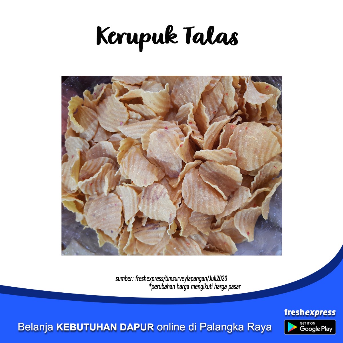 Kerupuk Talas 1 Kg