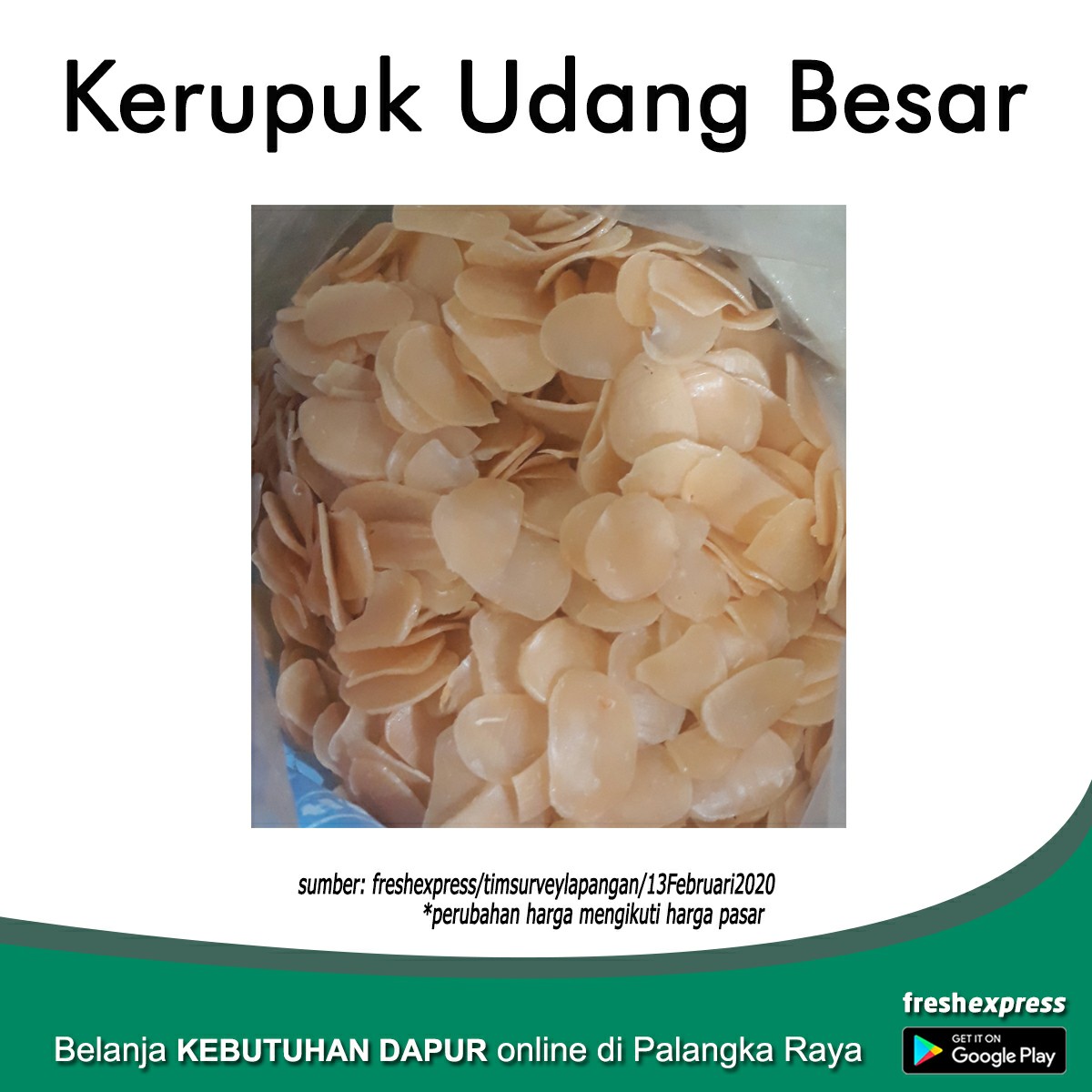 Kerupuk Udang Besar 1 Kg