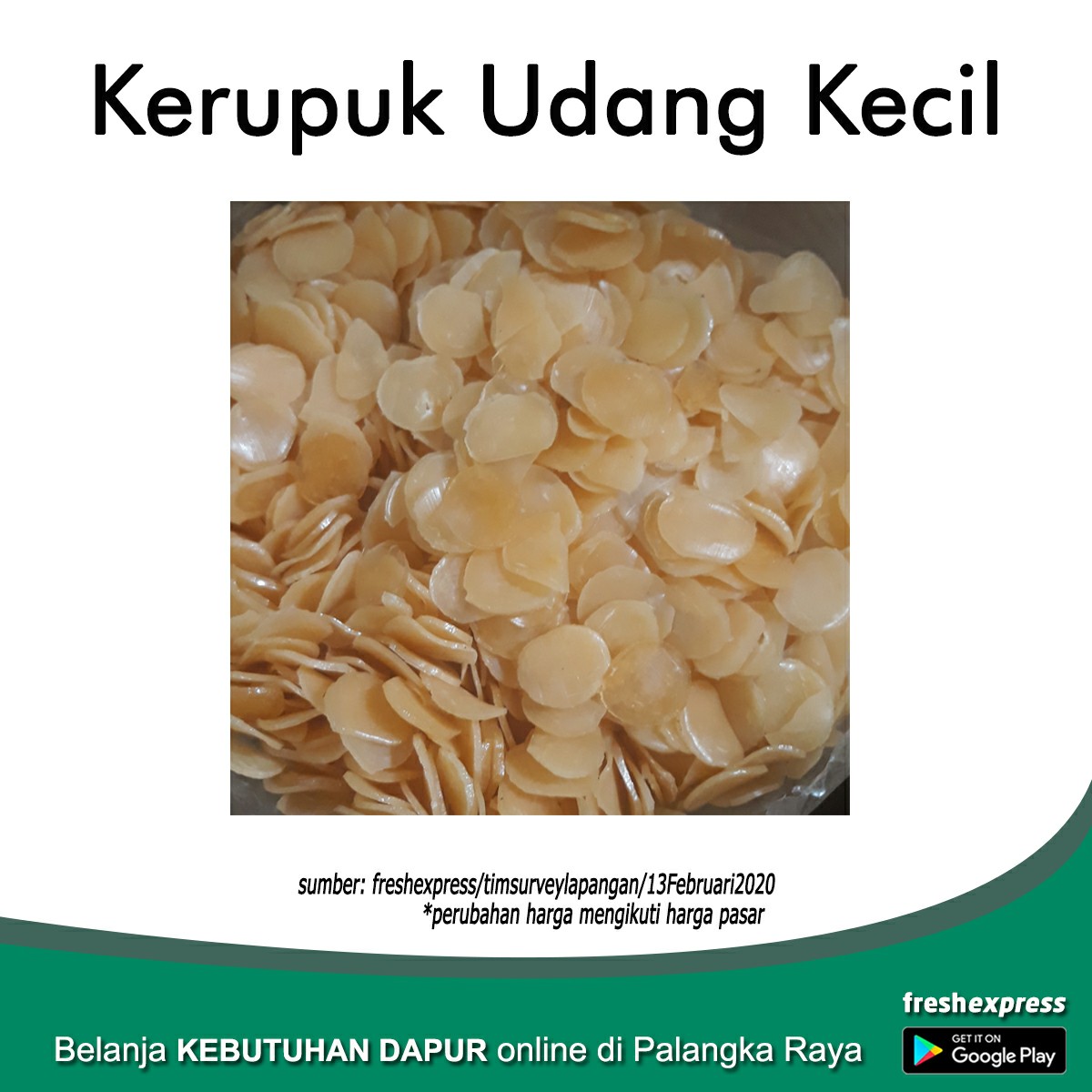 Kerupuk Udang Kecil 1 Kg